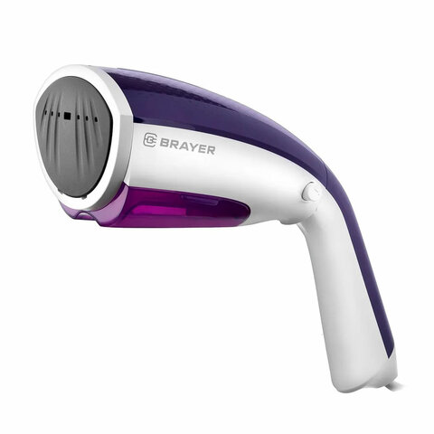 Отпариватель ручной BRAYER BR4121, 1200 Вт, 16 г/мин, резервуар 0,09 л, 1 режим, белый/фиолетовый Отпариватель ручной BRAYER BR4121, 1200 Вт, 16 г/мин, резервуар 0,09 л, 1 режим, белый/фиолетовый