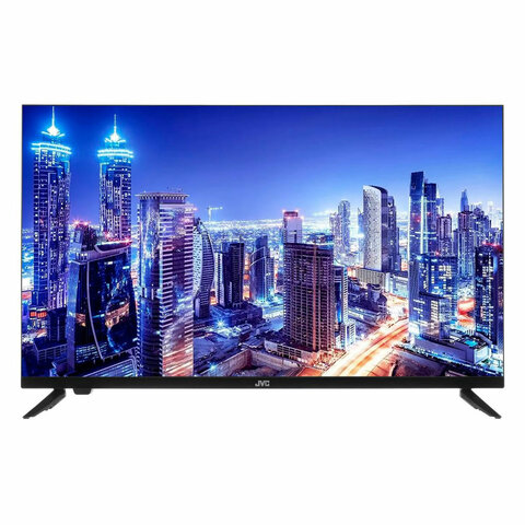 Телевизор JVC LT-32M595, 32' (81 см), 1366x768, HD, 16:9, SmartTV, Wi-Fi, безрамочный, черный