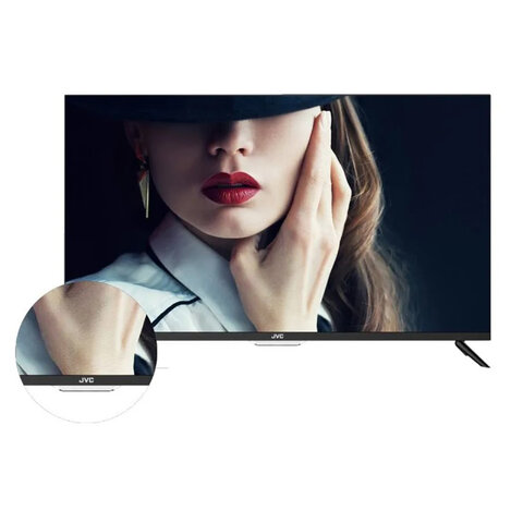 Телевизор JVC LT-32M595S, 32' (81 см), 1366x768, HD, 16:9, SmartTV, Wi-Fi, безрамочный, черный