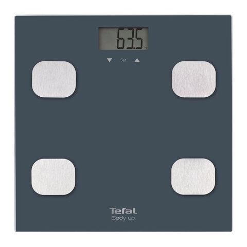 Весы напольные TEFAL Body Up BM2520V0, электронные, максимальная нагрузка 150 кг, квадрат, стекло, серые, 2100111795 Весы напольные TEFAL Body Up BM2520V0, электронные, максимальная нагрузка 150 кг, квадрат, стекло, серые, 2100111795