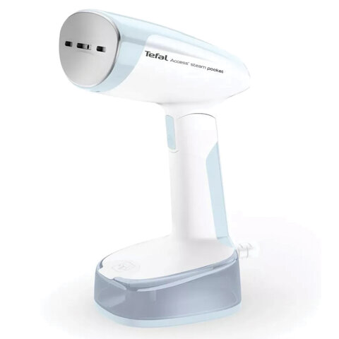 Отпариватель ручной TEFAL DT3041E1, 1300 Вт, пар 20 г/мин, резервуар 0.12 л, 1 режим, белый/голубой, 1830008776 Отпариватель ручной TEFAL DT3041E1, 1300 Вт, пар 20 г/мин, резервуар 0.12 л, 1 режим, белый/голубой, 1830008776