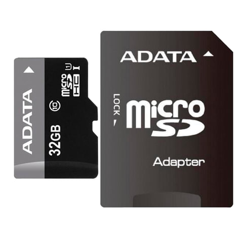 Карта памяти micro SDHC, 32 GB, A-DATA Premier, 50 Мб/сек. (class 10), с адаптером, AUSDH32GUICL10 Карта памяти micro SDHC, 32 GB, A-DATA Premier, 50 Мб/сек. (class 10), с адаптером, AUSDH32GUICL10