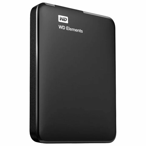 Внешний жесткий диск WD Elements Portable 1TB 2.5 USB 3.0 черный, WDBMTM0010BBK-EEUE