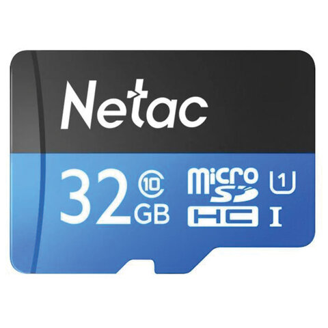 Карта памяти microSDHC 32 ГБ NETAC P500 Standard, UHS-I U1, 80 Мб/с (class 10), адаптер, NT02P500STN-032G-R Карта памяти microSDHC 32 ГБ NETAC P500 Standard, UHS-I U1, 80 Мб/с (class 10), адаптер, NT02P500STN-032G-R