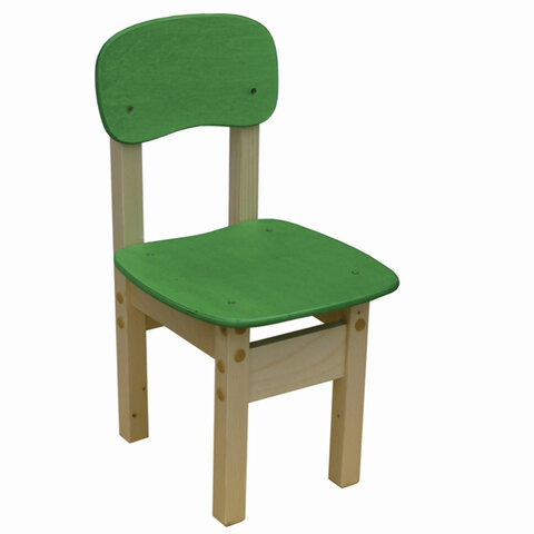 Стул детский Яблочко-2, рост 2 (115-130 см), фанера/дерево, зеленый Стул детский Яблочко-2, рост 2 (115-130 см), фанера/дерево, зеленый