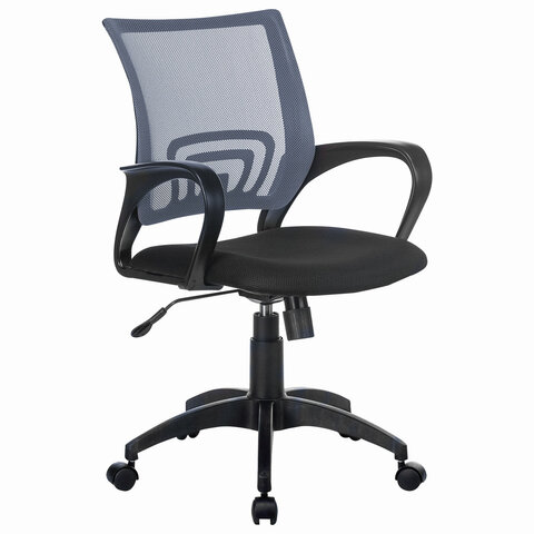 Кресло BRABIX Fly MG-396, с подлокотниками, сетка, серое/черное, 532085 Кресло BRABIX Fly MG-396, с подлокотниками, сетка, серое/черное, 532085