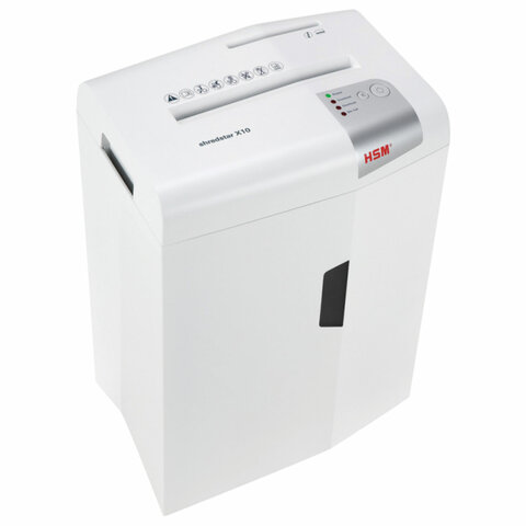 Уничтожитель шредер HSM SHREDSTAR X10-4.0x30, 4 уровень секретности, 4x30 мм, 10 листов, 20 литров, 1045111