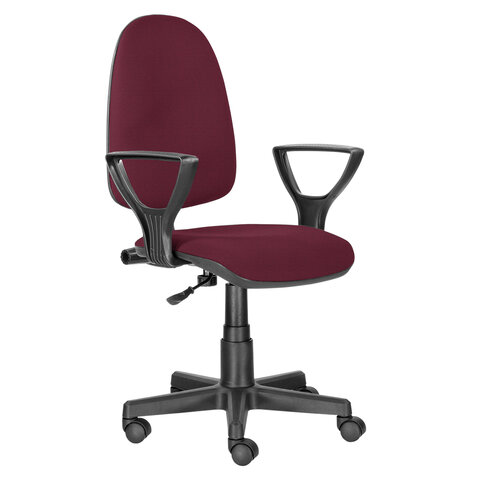Кресло BRABIX Prestige Ergo MG-311, регулируемая эргономичная спинка, ткань, бордовое, 532422 Кресло BRABIX Prestige Ergo MG-311, регулируемая эргономичная спинка, ткань, бордовое, 532422