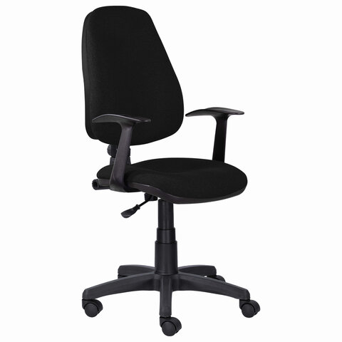 Кресло BRABIX Comfort MG-321, регулируемая эргономичная спинка, ткань, черное, 532556 Кресло BRABIX Comfort MG-321, регулируемая эргономичная спинка, ткань, черное, 532556
