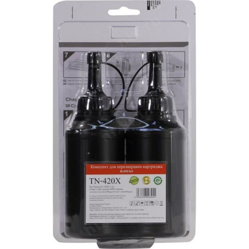 Заправочный комплект Pantum (TN-420X) для  M6700/P3010  Bk, 6K, 2 тонера+ 1чип, Bk