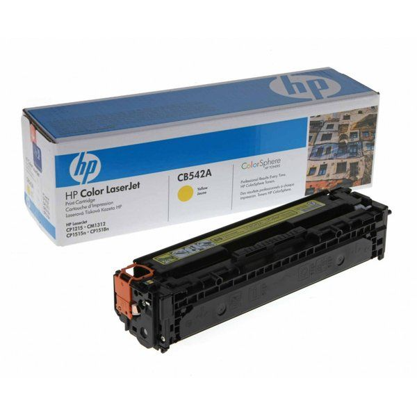 Заправка картриджа HP CB542A (125A), для принтеров HP Color LaserJet CM1312, Color LaserJet CP1210, Color LaserJet CP1215, Color LaserJet CP1510, Color LaserJet CP1515, Color LaserJet CP1518, без чипа