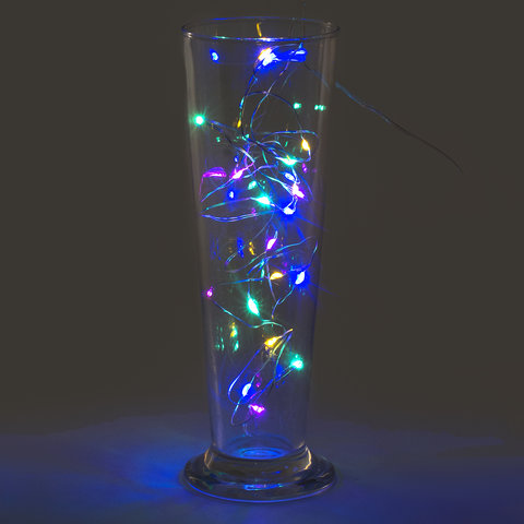 Электрогирлянда-нить комнатная Роса 2 м, 20 LED, мультицветная, на батарейках, ЗОЛОТАЯ СКАЗКА, 591101 Электрогирлянда-нить комнатная Роса 2 м, 20 LED, мультицветная, на батарейках, ЗОЛОТАЯ СКАЗКА, 591101