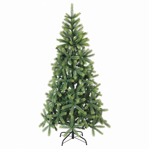 Ель новогодняя искусственная Christmas Beauty 180 см, литой ПЭТ+ПВХ, зеленая, ЗОЛОТАЯ СКАЗКА, 591313