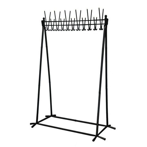 Вешалка напольная Алла, 1,82 м, 22 крючка, металл, черная Вешалка напольная Алла, 1,82 м, 22 крючка, металл, черная