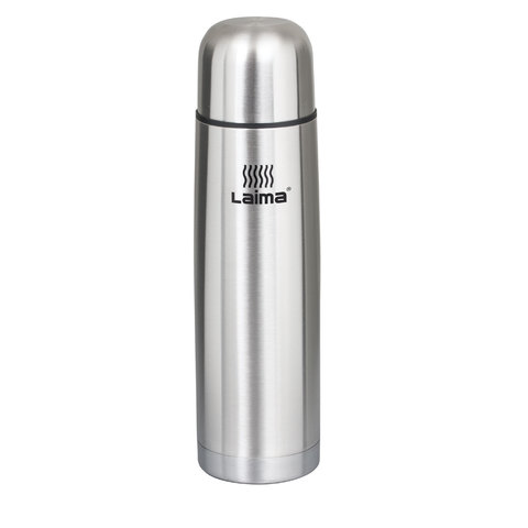 Термос LAIMA классический с узким горлом, 1 л, нержавеющая сталь, 601414 Термос LAIMA классический с узким горлом, 1 л, нержавеющая сталь, 601414