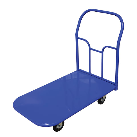 Тележка грузовая платформенная 4-х колесная ТП5 грузоподъемность - 450 кг, колеса на литой резине D=160 мм