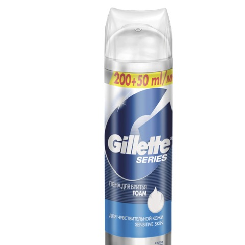 Пена для бритья 250 мл, GILLETTE (Жиллет) Series, Для чувствительной кожи, для мужчин Пена для бритья 250 мл, GILLETTE (Жиллет) Series, Для чувствительной кожи, для мужчин