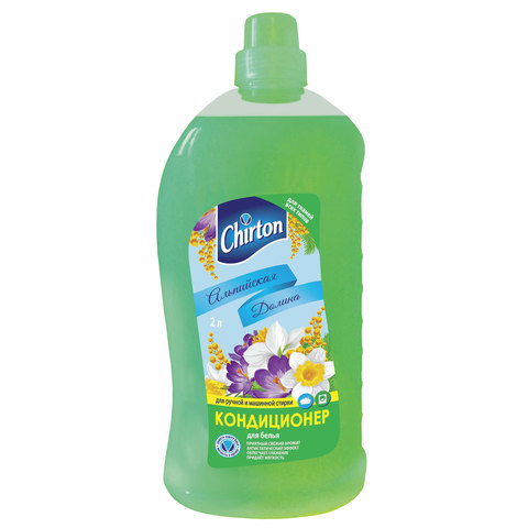 Кондиционер-ополаскиватель для белья 2 л, CHIRTON (Чиртон), Альпийская долина Кондиционер-ополаскиватель для белья 2 л, CHIRTON (Чиртон), Альпийская долина