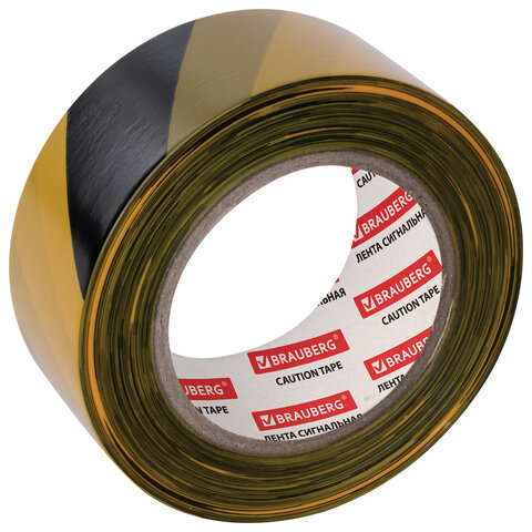Лента оградительная сигнальная желто-черная, 50 мм х 200 м, BRAUBERG Грандмастер, полиэтилен, 604891 Лента оградительная сигнальная желто-черная, 50 мм х 200 м, BRAUBERG Грандмастер, полиэтилен, 604891