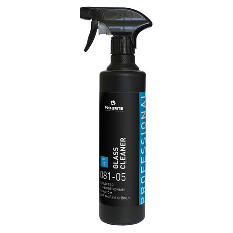 Средство для мытья стекол и зеркал 500 мл, PRO-BRITE GLASS CLEANER, распылитель, 081-05 Средство для мытья стекол и зеркал 500 мл, PRO-BRITE GLASS CLEANER, распылитель, 081-05