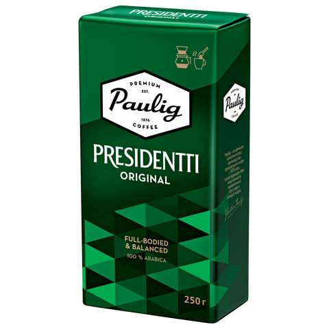 Кофе молотый PAULIG (Паулиг) President, натуральный, 250 г, вакуумная упаковка, 16567 Кофе молотый PAULIG (Паулиг) President, натуральный, 250 г, вакуумная упаковка, 16567