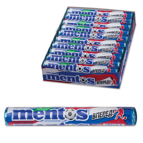 Жевательное драже MENTOS (Ментос) Мята, 37 г, 3340 Жевательное драже MENTOS (Ментос) Мята, 37 г, 3340