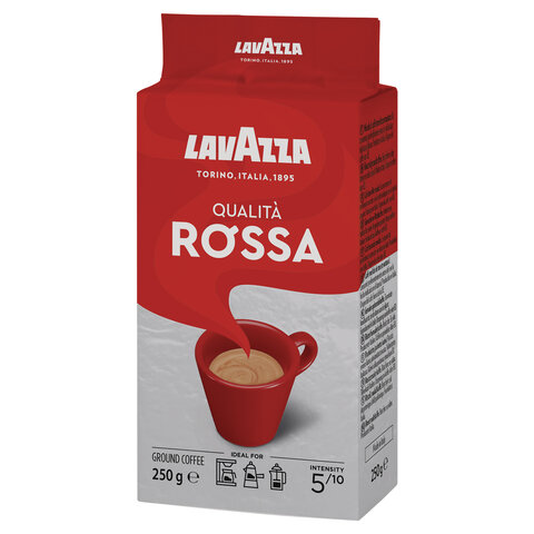 Кофе молотый LAVAZZA Qualita Rossa 250 г, ИТАЛИЯ, 3580