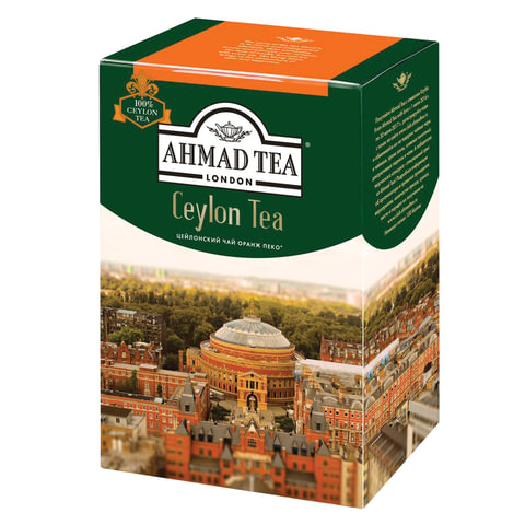 Чай листовой AHMAD Ceylon Tea OP черный цейлонский крупнолистовой 200 г, 1289-012 Чай листовой AHMAD Ceylon Tea OP черный цейлонский крупнолистовой 200 г, 1289-012