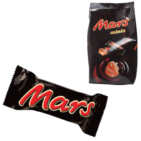Батончики шоколадные мини MARS Minis с нугой и карамелью в молочном шоколаде, 182 г, 2261 Батончики шоколадные мини MARS Minis с нугой и карамелью в молочном шоколаде, 182 г, 2261