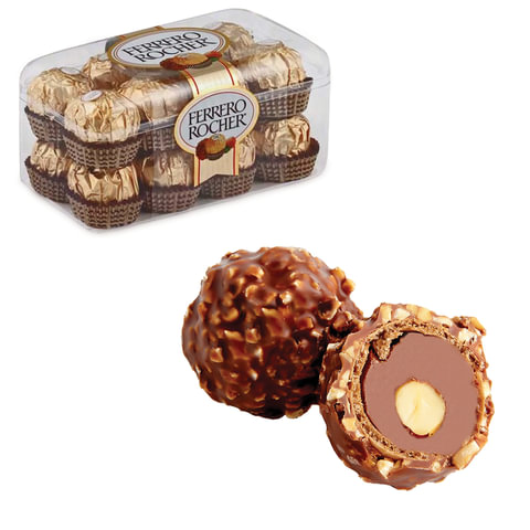 Конфеты шоколадные FERRERO Rocher с лесным орехом, 200 г, пластиковая упаковка, ИТАЛИЯ, 77070887 Конфеты шоколадные FERRERO Rocher с лесным орехом, 200 г, пластиковая упаковка, ИТАЛИЯ, 77070887