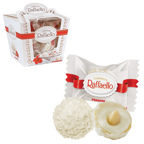Конфеты RAFFAELLO с цельным миндальным орехом в кокосовой обсыпке, 150 г, 77070983 Конфеты RAFFAELLO с цельным миндальным орехом в кокосовой обсыпке, 150 г, 77070983