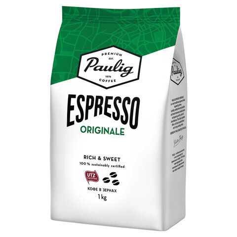 Кофе в зернах PAULIG (Паулиг) Espresso Originale, натуральный, 1 кг, вакуумная упаковка, 16727 Кофе в зернах PAULIG (Паулиг) Espresso Originale, натуральный, 1 кг, вакуумная упаковка, 16727