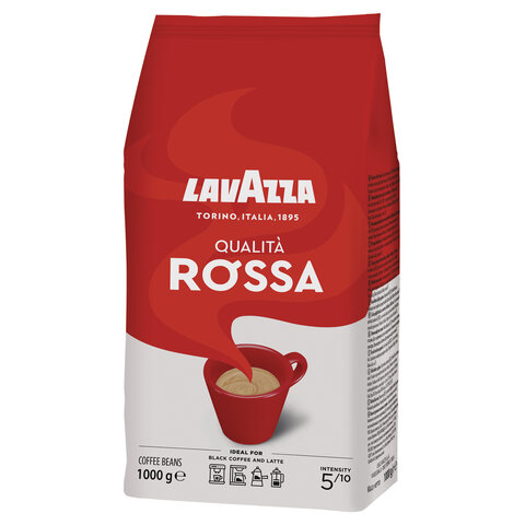 Кофе в зернах LAVAZZA Qualita Rossa 1 кг, ИТАЛИЯ, RETAIL, 3590
