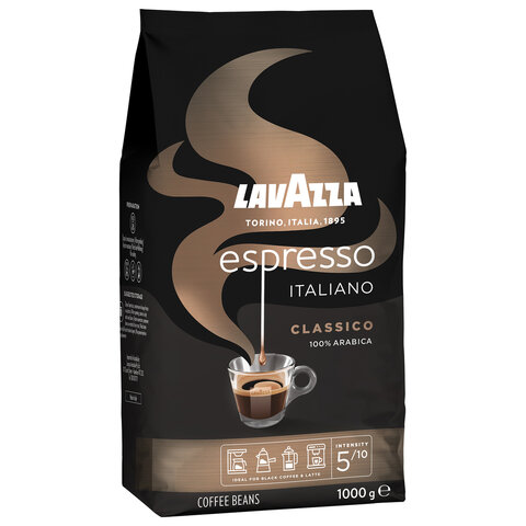 Кофе в зернах LAVAZZA Espresso Italiano Classico, 1000 г, 1874