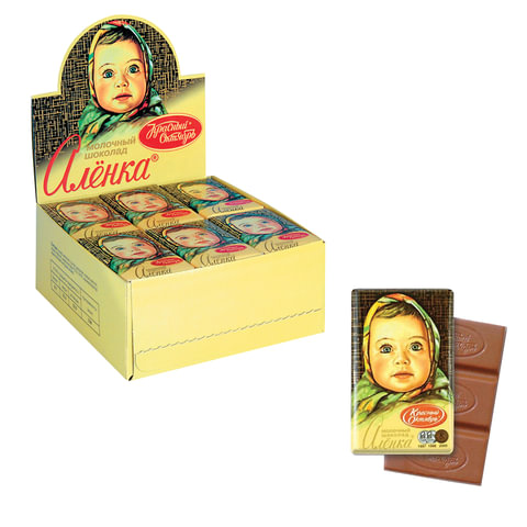 Шоколад КРАСНЫЙ ОКТЯБРЬ Аленка, 15 г, в шоубоксе, КО07747 Шоколад КРАСНЫЙ ОКТЯБРЬ Аленка, 15 г, в шоубоксе, КО07747