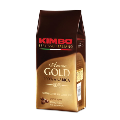 Кофе в зернах KIMBO Aroma Gold 1 кг, арабика 100%, ИТАЛИЯ