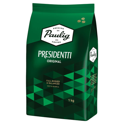 Кофе в зернах PAULIG (Паулиг) Presidentti Original, натуральный, 1000 г, вакуумная упаковка, 16975 Кофе в зернах PAULIG (Паулиг) Presidentti Original, натуральный, 1000 г, вакуумная упаковка, 16975