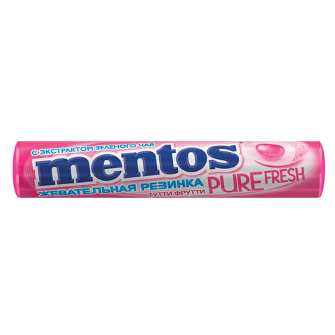 Жевательная резинка MENTOS Pure Fresh Тутти-Фрутти, 15,5 г, 87546 Жевательная резинка MENTOS Pure Fresh Тутти-Фрутти, 15,5 г, 87546