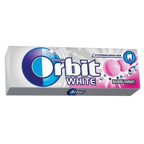 Жевательная резинка ORBIT (Орбит) Белоснежный Bubblemint, 10 подушечек, 13,6 г, 46141538 Жевательная резинка ORBIT (Орбит) Белоснежный Bubblemint, 10 подушечек, 13,6 г, 46141538