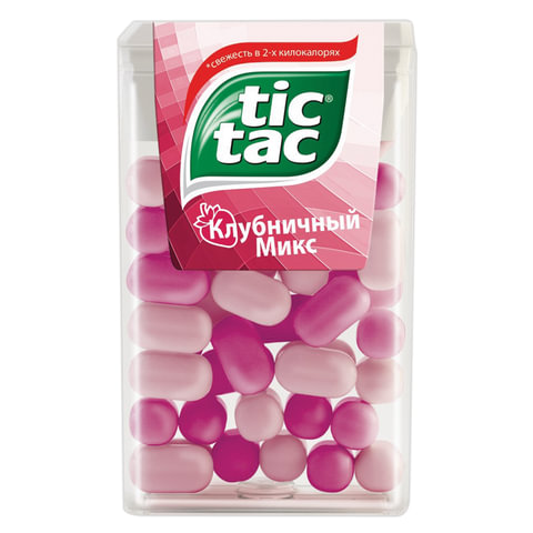 Драже TIC TAC (Тик Так), со вкусом клубники, 16 г, пластиковая баночка, 77116614 Драже TIC TAC (Тик Так), со вкусом клубники, 16 г, пластиковая баночка, 77116614