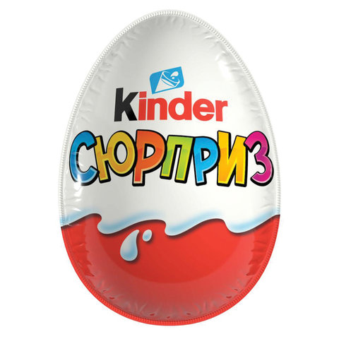 Шоколадное яйцо KINDER Surprise (Киндер Сюрприз), в ассортименте, 20 г, 77148592 Шоколадное яйцо KINDER Surprise (Киндер Сюрприз), в ассортименте, 20 г, 77148592