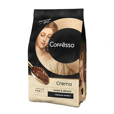 Кофе в зернах COFFESSO Crema 1 кг, 101214