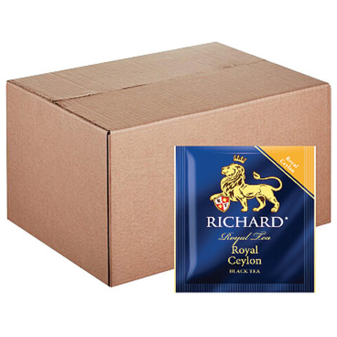 Чай RICHARD Royal Ceylon черный цейлонский, 200 пакетиков в конвертах по 2 г, 100182 Чай RICHARD Royal Ceylon черный цейлонский, 200 пакетиков в конвертах по 2 г, 100182
