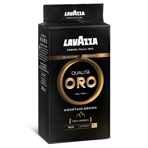 Кофе молотый LAVAZZA Qualita Oro MOUNTAIN GROWN, арабика 100%, 250 г, 1333