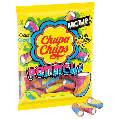 Мармелад жевательный CHUPA CHUPS (Чупа-Чупс) Кислые роллсы, мини-трубочки, 70 г, пакет Мармелад жевательный CHUPA CHUPS (Чупа-Чупс) Кислые роллсы, мини-трубочки, 70 г, пакет