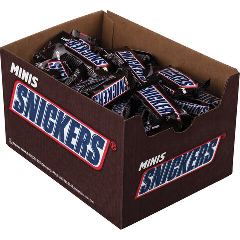 Батончики мини SNICKERS Minis шоколадные, 1 кг, 57236
