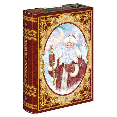 Подарок новогодний КНИГА Волшебство, 1200 г, НАБОР конфет, картонная упаковка, ГК-358