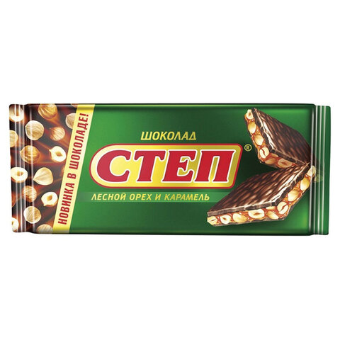 Шоколад молочный СЛАВЯНКА Степ с лесным орехом, арахисом и фундуком, 90 г, 20446