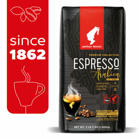 Кофе в зернах JULIUS MEINL Espresso Arabica Premium Collection 1 кг, арабика 100%, ИТАЛИЯ, 89532