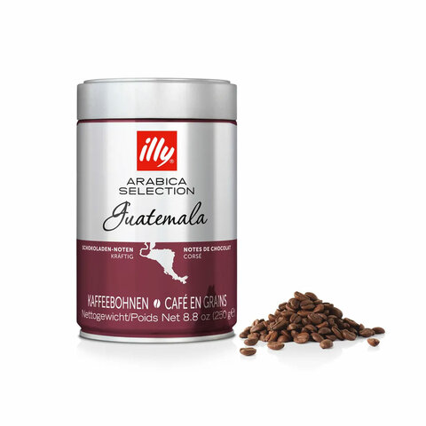 Кофе в зернах ILLY Gvatemala ИТАЛИЯ, 250 г, в жестяной банке, арабика 100%, ИТАЛИЯ, 7007